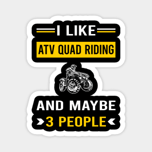 3 People ATV Quad Riding Magnet