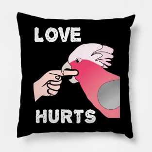 Love Hurts Rose-breasted Galah Cockatoo Parrot Biting Pillow