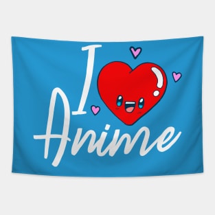 I Love Anime Japan Fan Cute Funny Cool Gift Tapestry