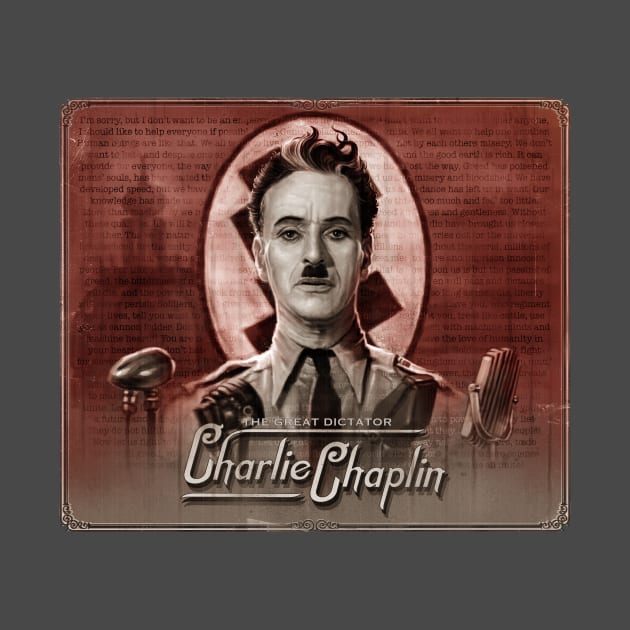 Charlie Chaplin - The Great Dictator by AndreKoeks