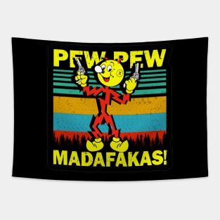 Pew Pew Reddy Kilowatt Tapestry