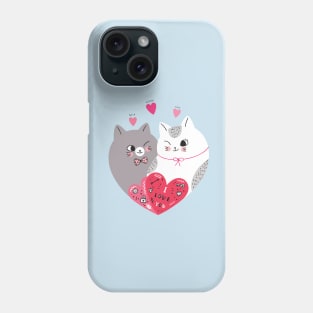 Love cats shaped Phone Case