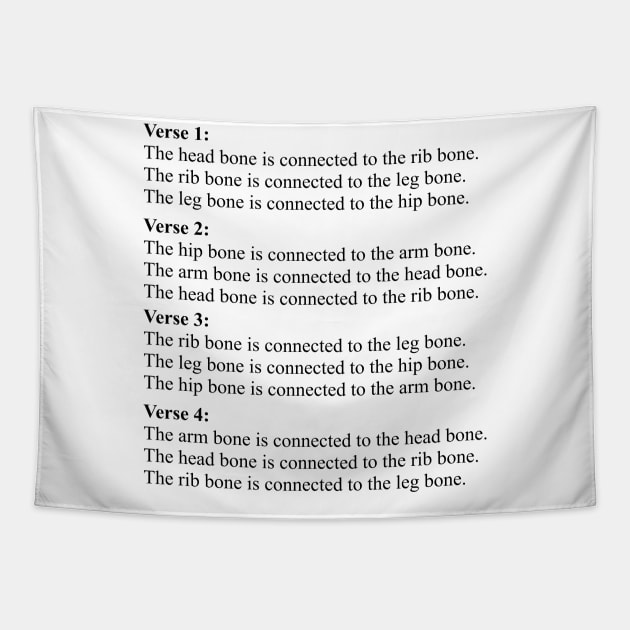 Dem Bones Lyrics Monkey Island Tapestry TeePublic