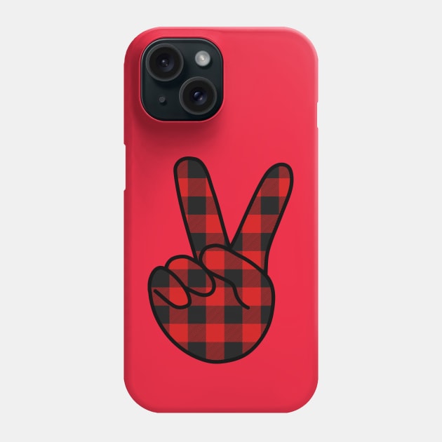 V Sign Plaid Phone Case by DiegoCarvalho