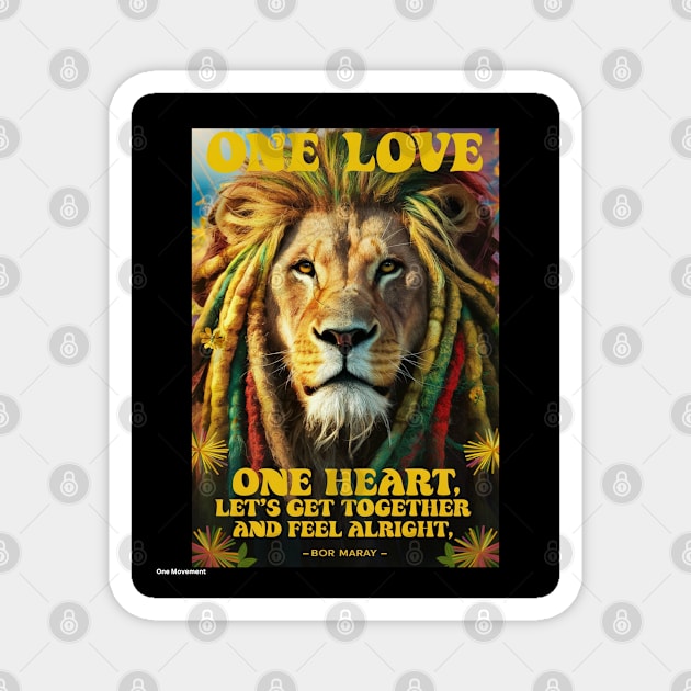 love reggae lion Magnet by JIUJITSU- BJJ