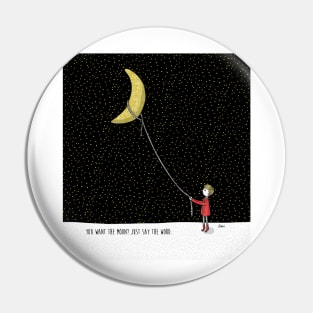 Lassoing the Moon Pin