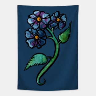 Blue Flower Tapestry