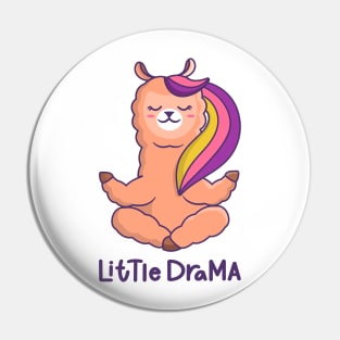 Cute Llama Little Drama Pin