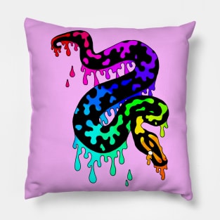 Rainbow Ball Python Pillow