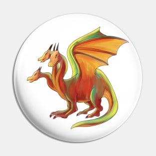 The Three Headed Dragon Pin