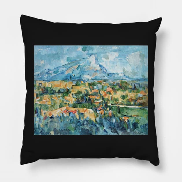 Mont Sainte VictoireMont by Paul Cezanne Pillow by MurellosArt