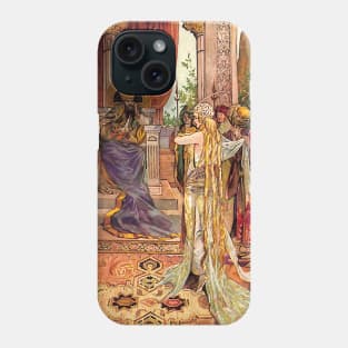 The Merchant Uncovers Her Face in Arabian Nights Phone Case