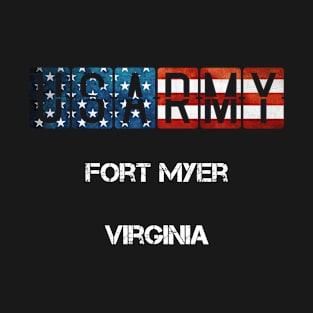 Fort Myer Virginia US Flag Army T-Shirt