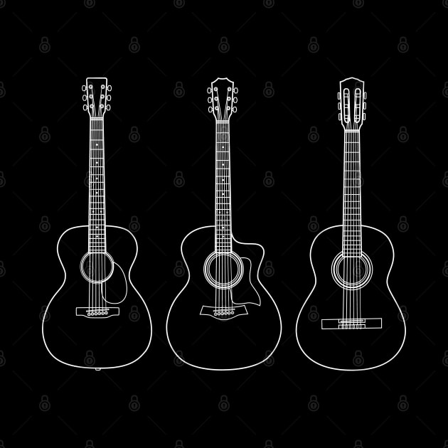 Acoustic Guitar Collection Outline Dark Theme by nightsworthy