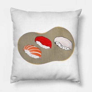 Sushi - Nigiri Mix - black Pillow