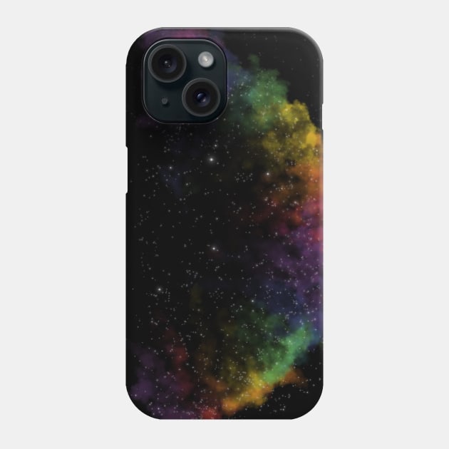 Rainbow Gay pride Flag Galaxy Phone Case by TheCloverArtist