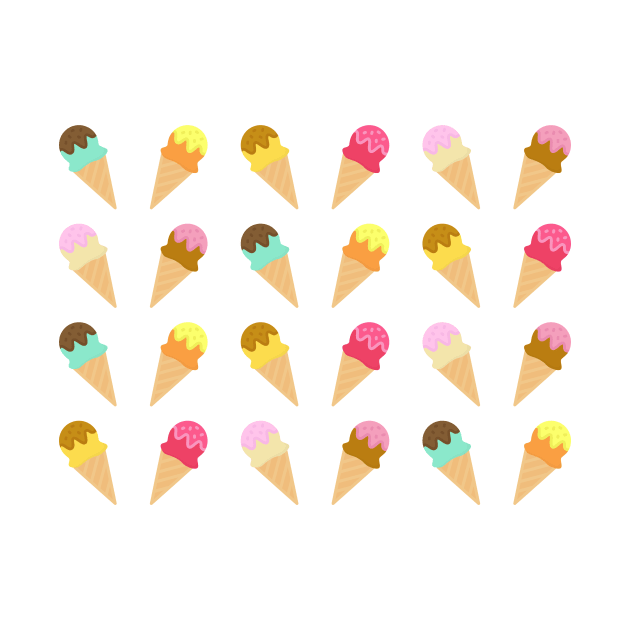 Ice Cream Pattern by Radradrad