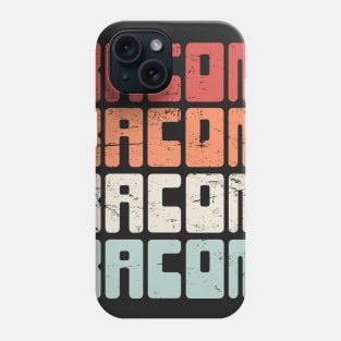 Vintage 70s BACON Text Phone Case