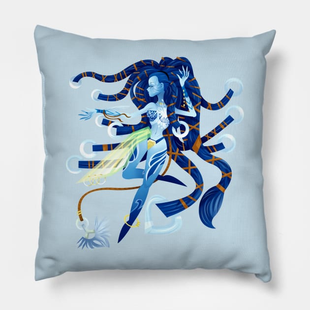 Diamond Dust Pillow by Firebluegraphics