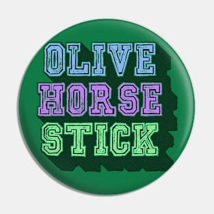 Olive Horse Stick Pin