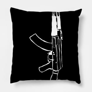 Ak-47 ( White Edition ) Pillow