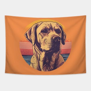 Vintage Yellow Labrador Retriever Tapestry