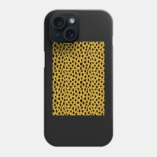 Yellow and Black Spot Dalmatian Pattern Phone Case