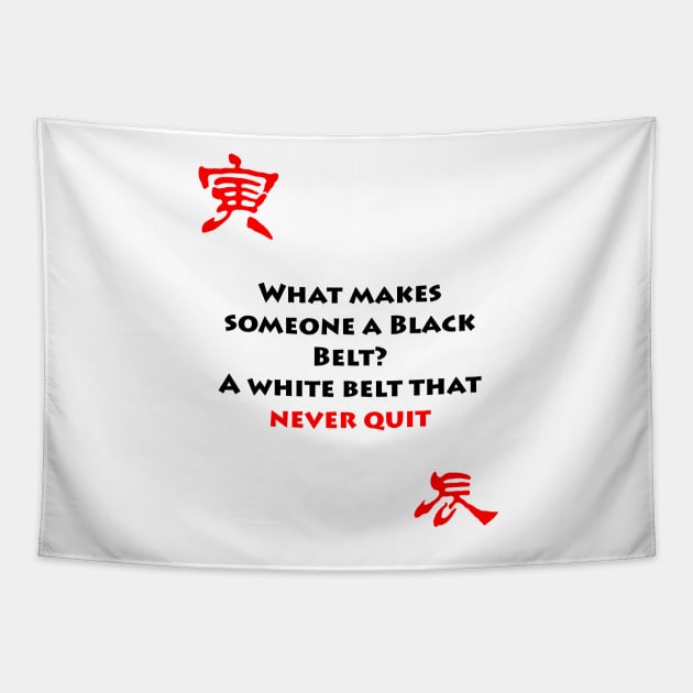 What makes someone a black belt? Tapestry by fantastic-designs