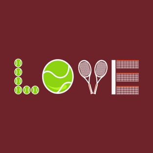 LOVE Tennis Typography T-Shirt