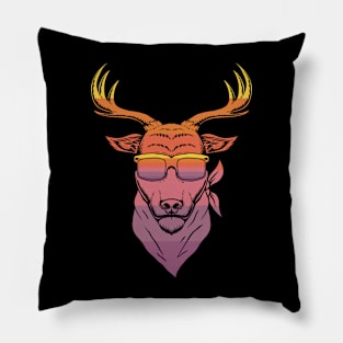 Retro Deer Pillow