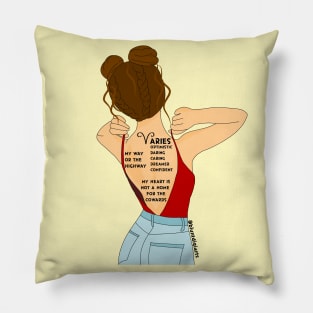 Aries zodiac Pillow