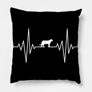 My Heart Sleeps For Leopard Design Pillow