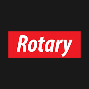 ​'Rotary' Massachusetts, USA slang white text on a red background T-Shirt