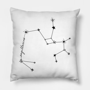 Sagittarius Zodiac Drawing Constellation Sticker Pillow