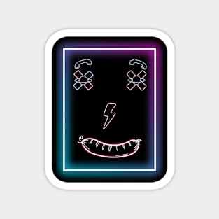 Funny Emot Neon Smile Magnet