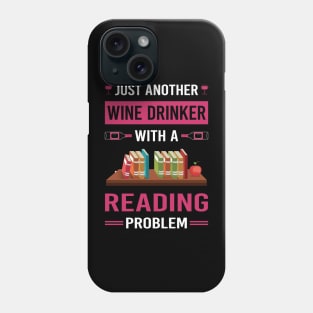 Wine Drinker Reading Book Books Phone Case