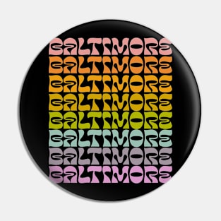 Baltimore Pride - retro Baltimore shirt Pin