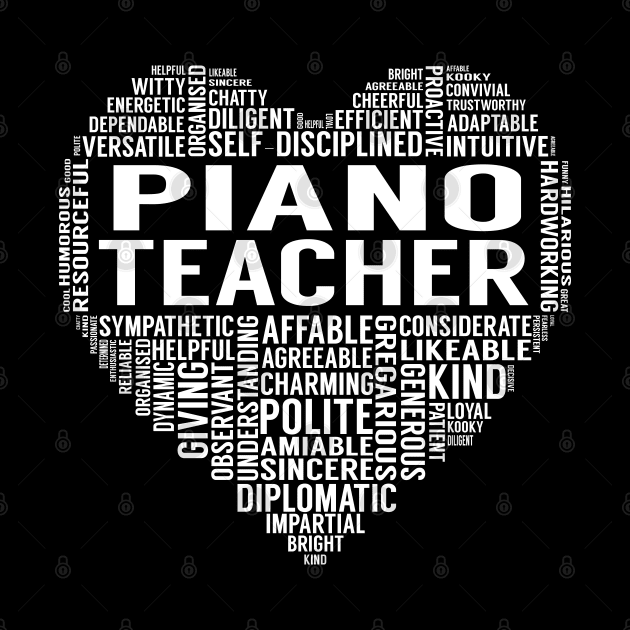 Piano Teacher Heart by LotusTee