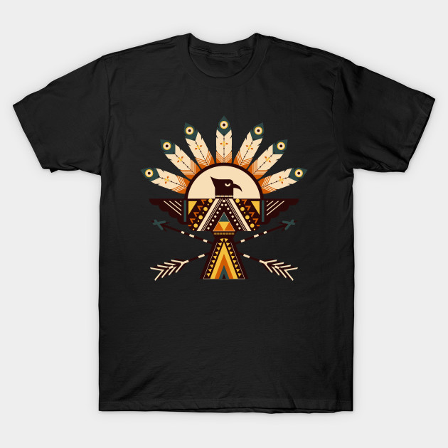 Discover American Indian Eagle Design - Eagle - T-Shirt