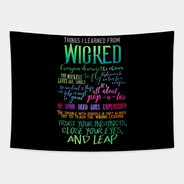 Things I Learned From Wicked Tapestry by TheatreThoughts