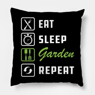 Gardener - Eat Sleep Garden Repeat Pillow