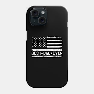 Best Dad Ever With US American Flag Gifts Fathers Day Dad Phone Case