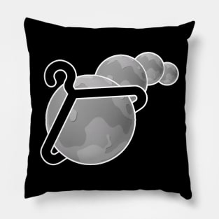 Cosmic Tees Gray Logo 2 Pillow