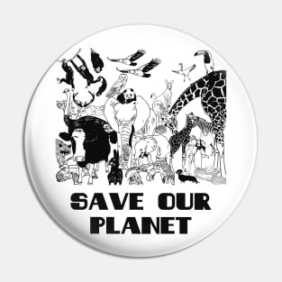 Save our planet Pin