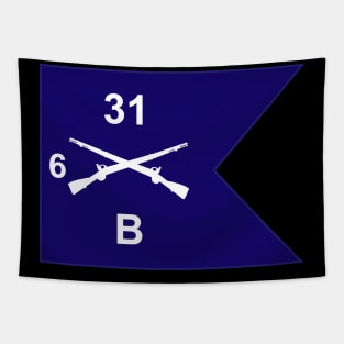 Guidon - B Co 6th Bn 31st Infantry Tapestry