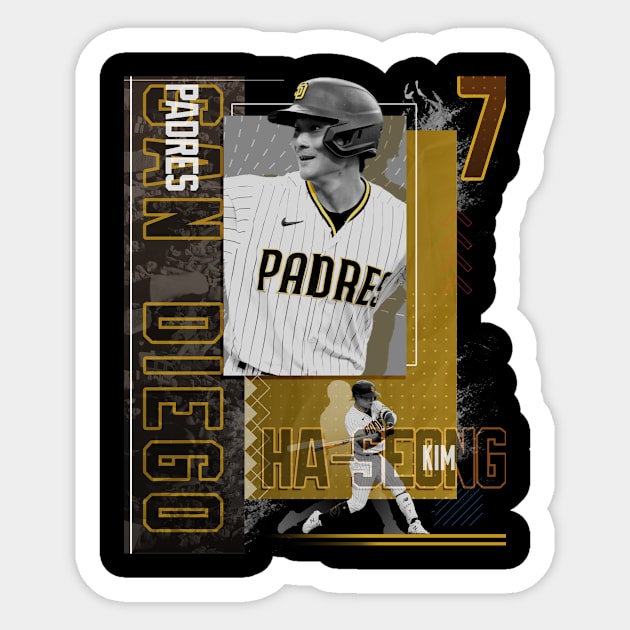 Ha-Seong Kim Baseball Paper Poster Padres 2 - Ha Seong Kim