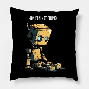 404 Fun Not Found v2 Pillow