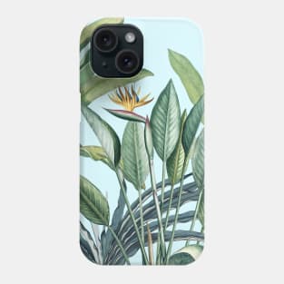 Green Tropical Jungle Banana Tree Strelitzia Phone Case