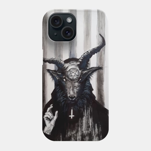 Baphomet Redeemer Phone Case by zombierust