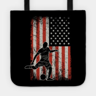 USA Flag Soccer Player Tote